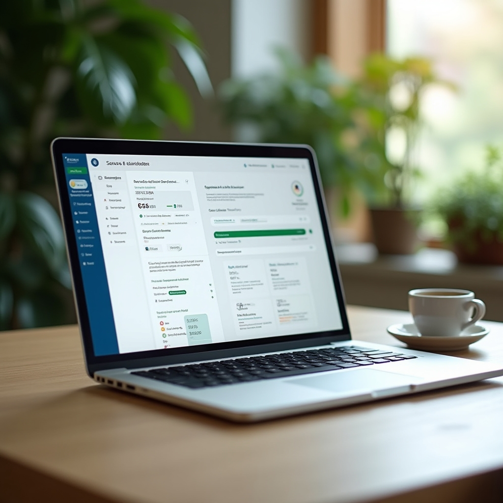 Lernplattform-Interface mit strukturierten Kursinhalten